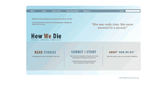 Desktop Screenshot of how-we-die.org